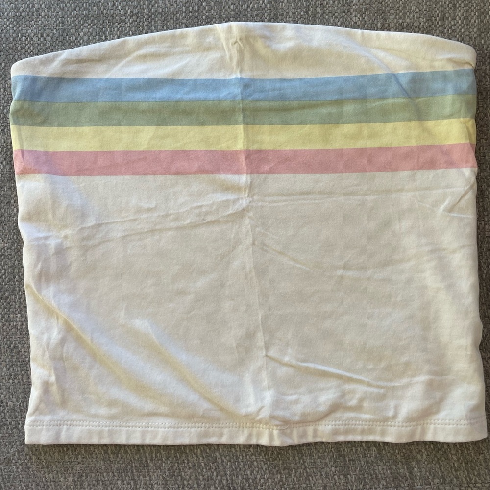 Rainbow tube top